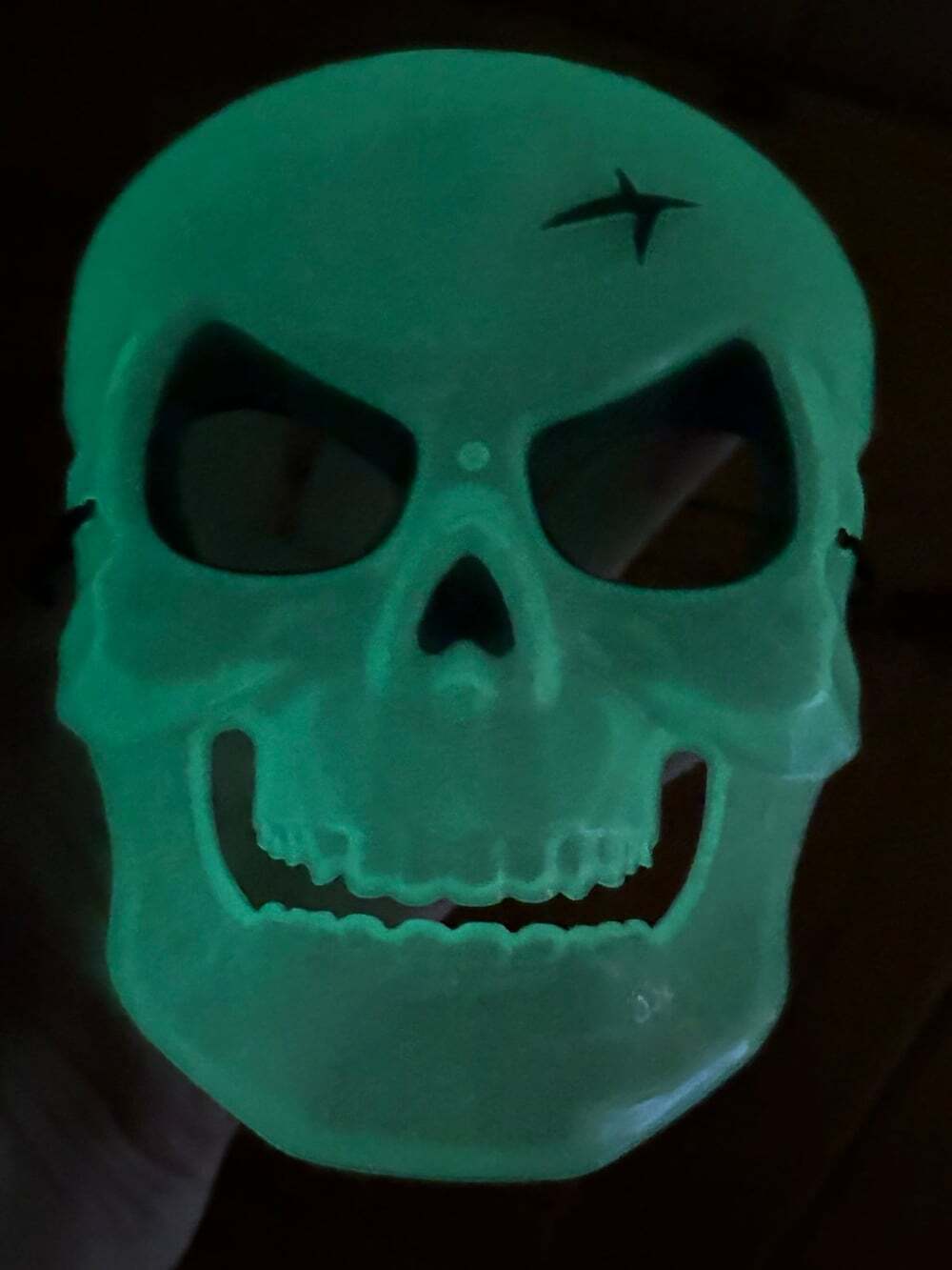 Glow in the dark skull mask child size Halloween